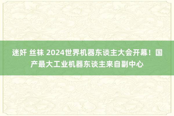 迷奸 丝袜 2024世界机器东谈主大会开幕！国产最大工业机器东谈主来自副中心