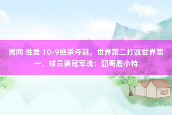 男同 性愛 10-9绝杀夺冠，世界第二打败世界第一，球员赛冠军战：囧哥胜小特